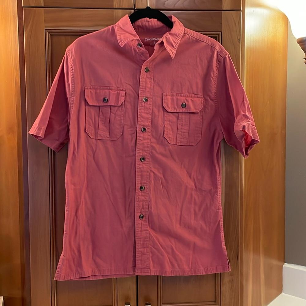 Men’s Croft and Barrow Button Down Short Sleeve Size Small